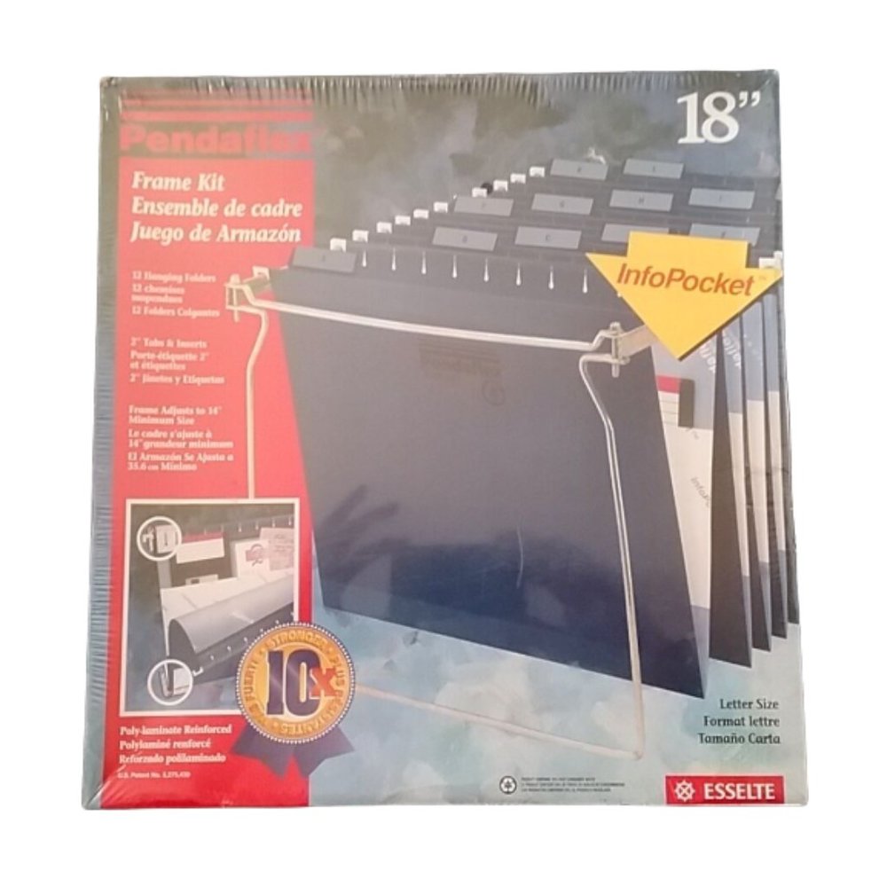 Pendaflex Frame Kit 12 Hanging Folders Metal Adjustable File Frame Kit 1…